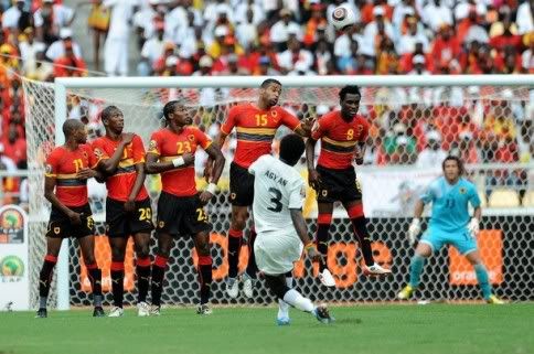Gana afasta Angola da CAN 2010