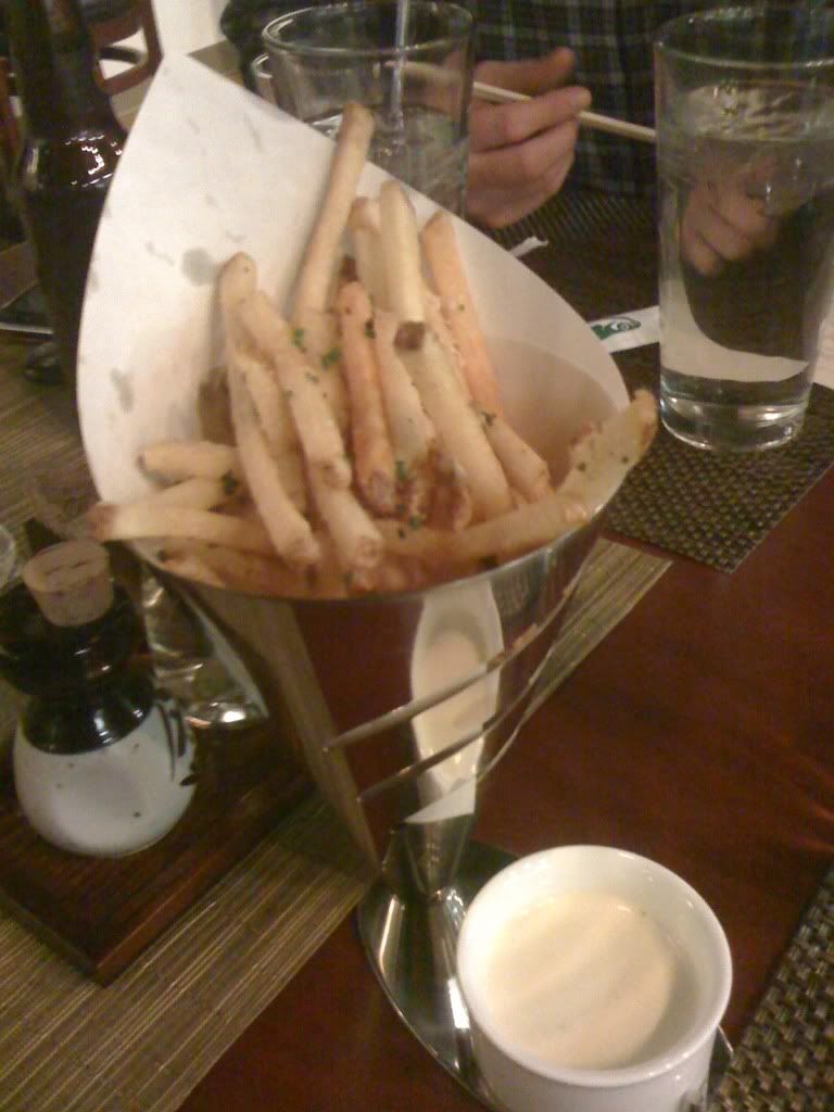 Truffle Parmesan Fries with Yuzu Citrus Aioli from Bachi Burger Truffle Parmesan Fries with Yuzu Citrus Aioli from Bachi Burger