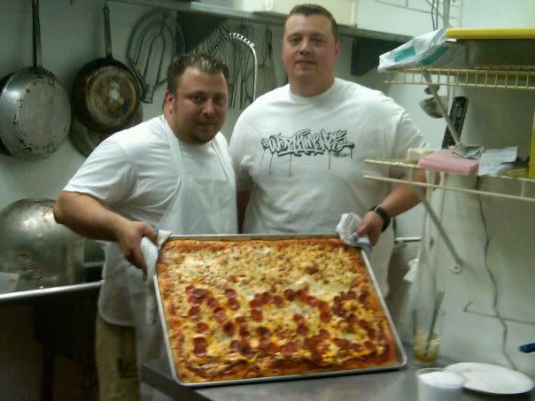 Chris Palmeri and P.J. Schaeffer of The Naked City Pizza Shop (photo courtesy: NCPS) Chris Palmeri and P.J. Schaeffer of The Naked City Pizza Shop (photo courtesy: NCPS)