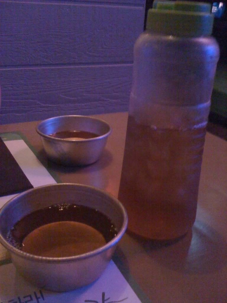 Complimentary Iced Barley Tea for the table. Complimentary Iced Barley Tea for the table.