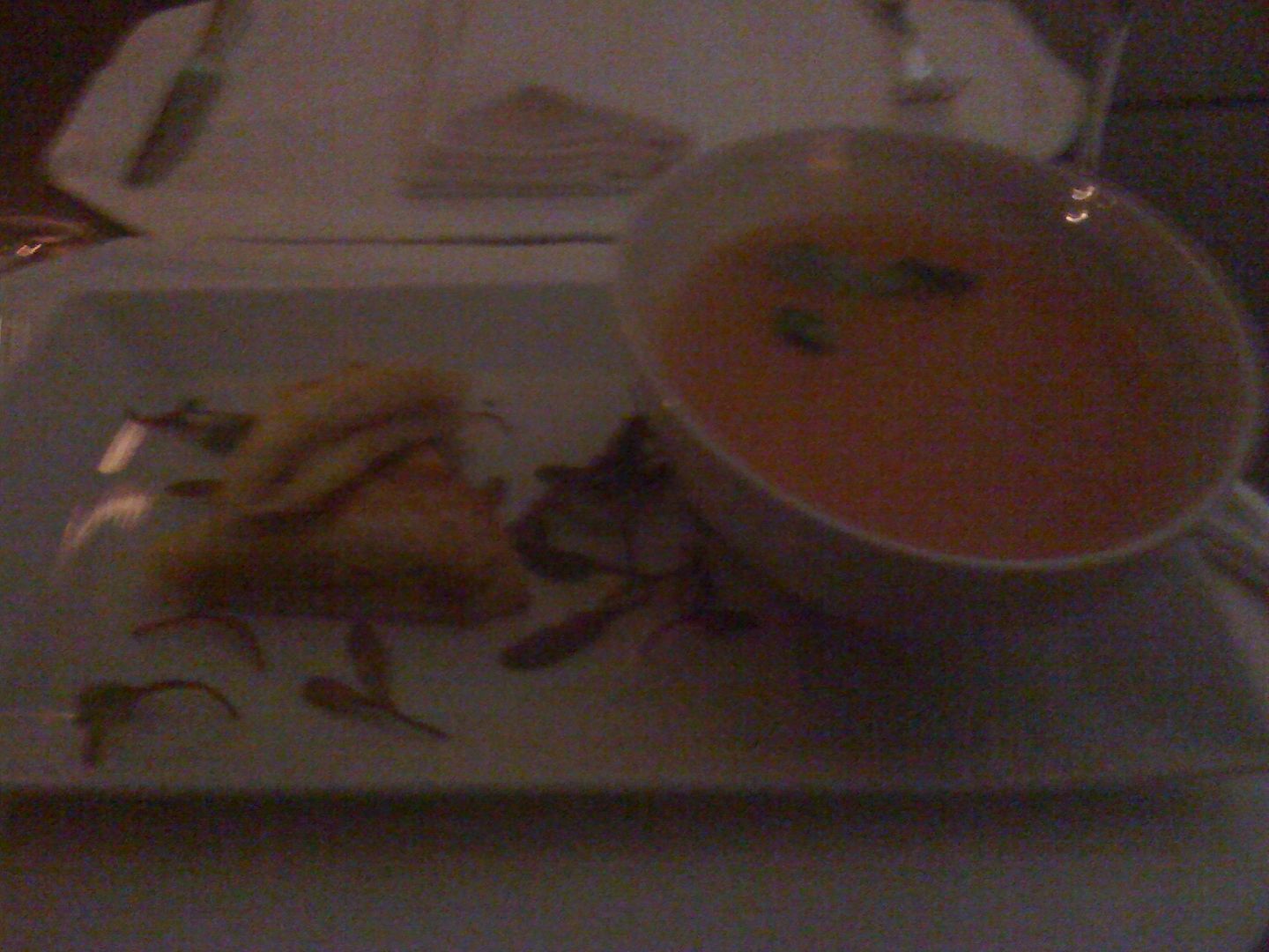 Chilled Melon Soup at Aureole Chilled Melon Soup at Aureole