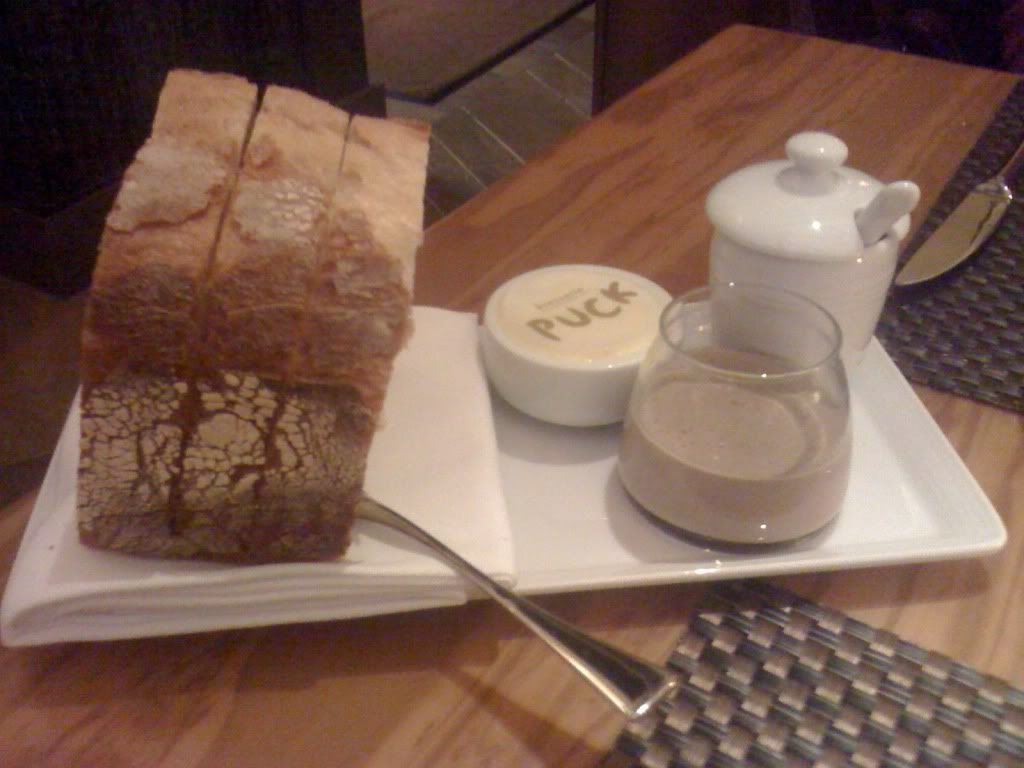 Bread with Butter, Dijon Mustard and Chicken Liver Mousse Bread with Butter, Dijon Mustard and Chicken Liver Mousse