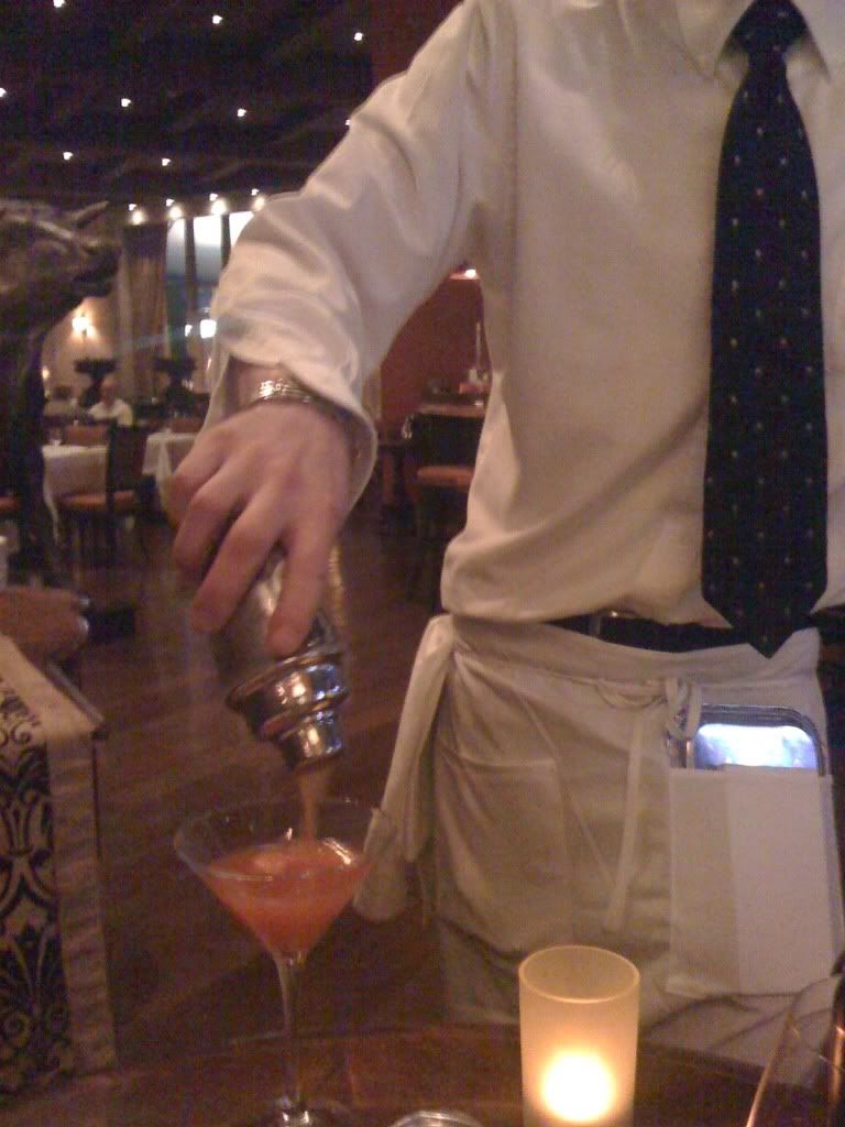 Blood Orange Cosmo Poured Tableside Blood Orange Cosmo Poured Tableside