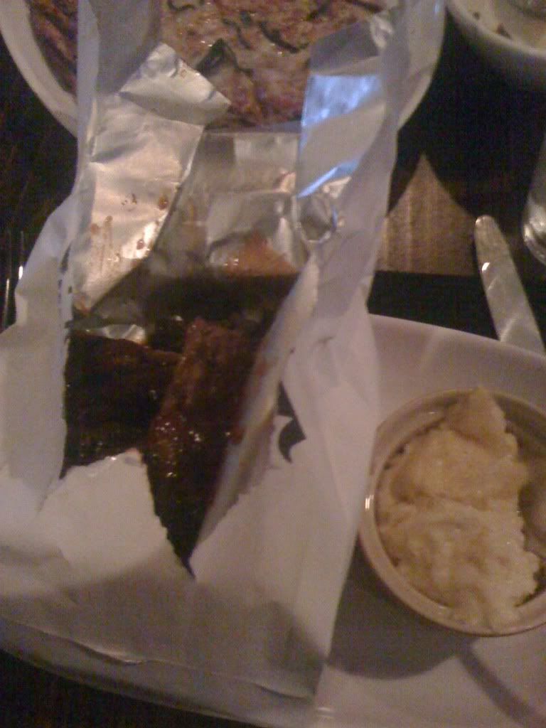 Kiss My Grits (with Dr. Pepper BBQ St. Louis Style Ribs) from First Food and Bar Kiss My Grits (with Dr. Pepper BBQ St. Louis Style Ribs) from First Food and Bar