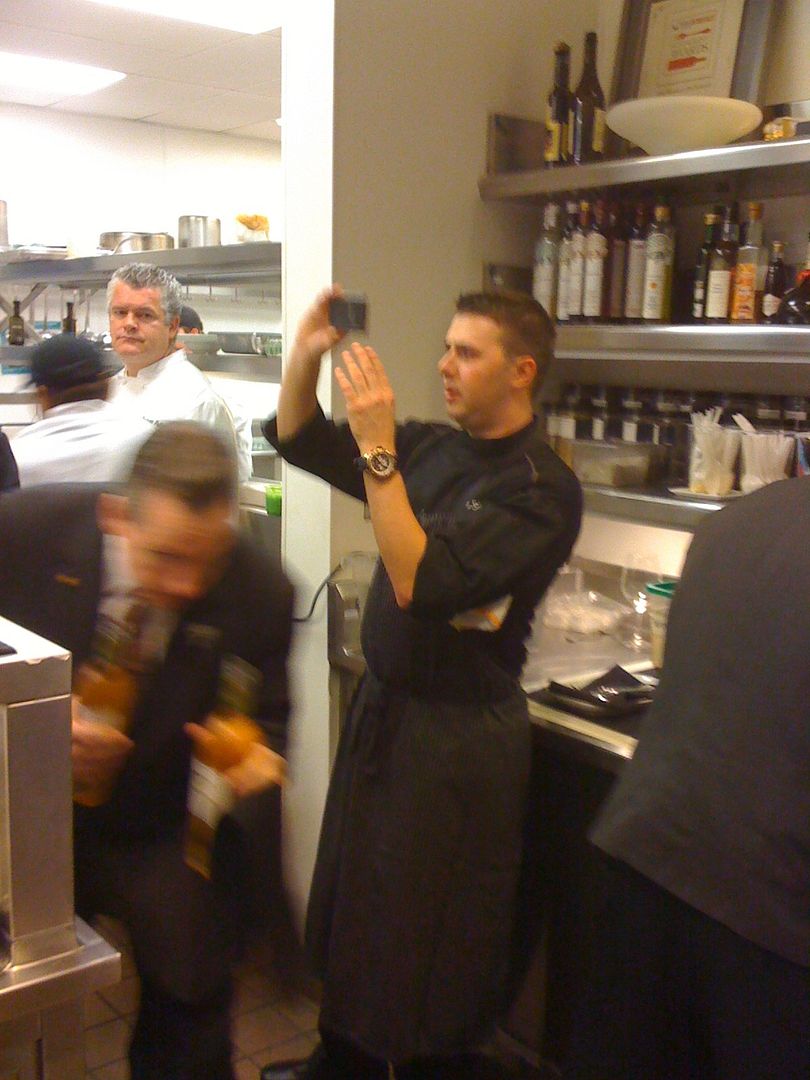 Chef Adam Sobel Taking A Snapshot of the RM Upstairs Kitchen Chef Adam Sobel Taking A Snapshot of the RM Upstairs Kitchen