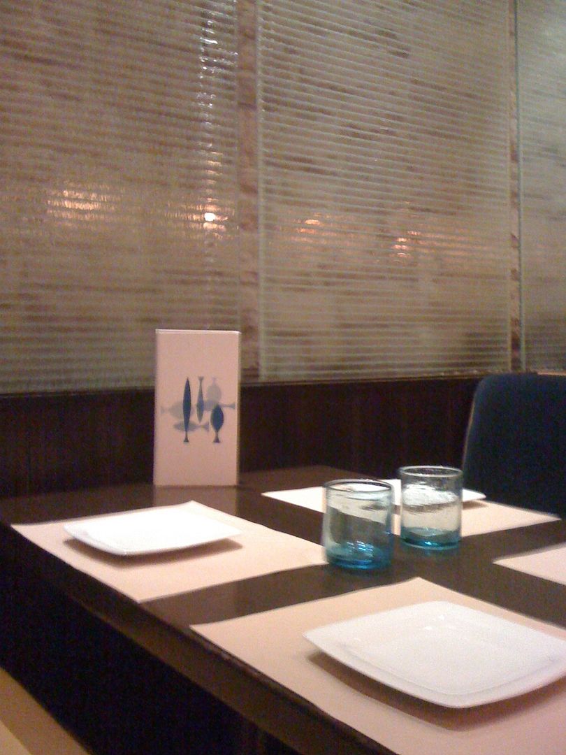 Table setting at Seablue Table setting at Seablue
