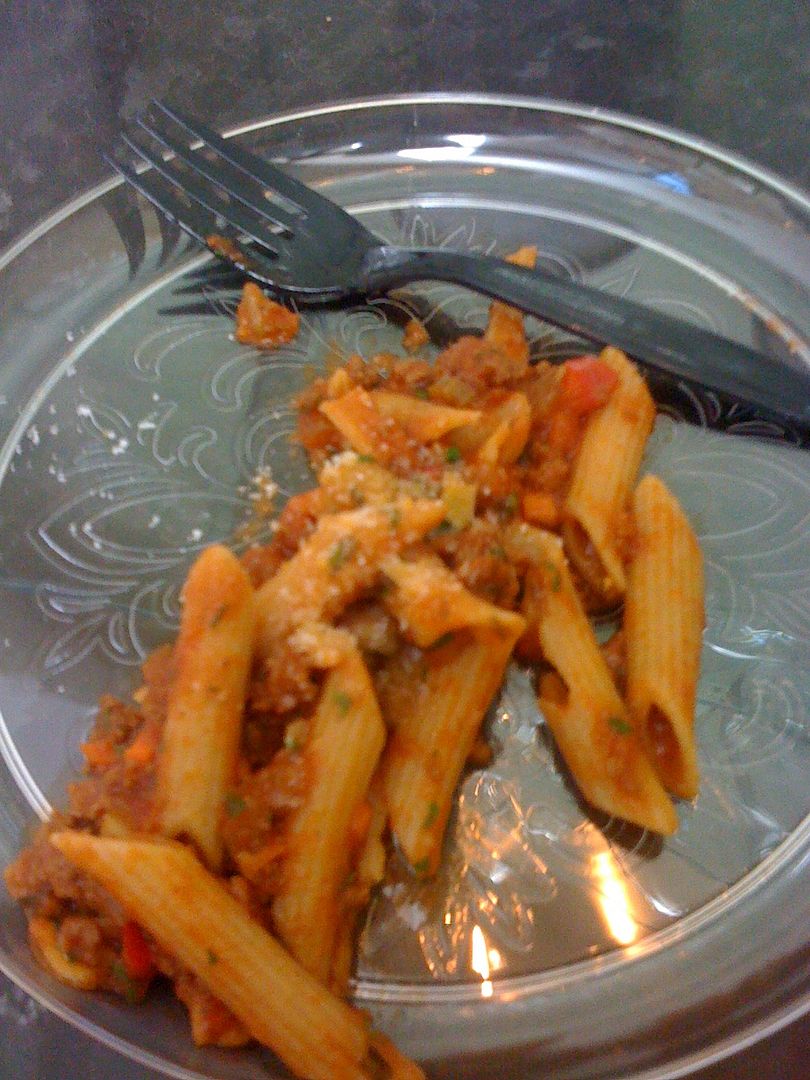 A slamming Penne Bolognese at Wolfgang Puck Pizzeria and Cucina A slamming Penne Bolognese at Wolfgang Puck Pizzeria and Cucina