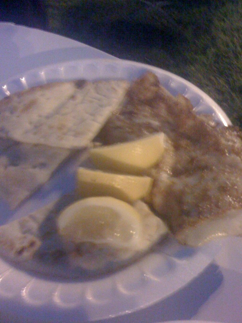 Saganaki from the 2010 Las Vegas Greek Food Festival. Opa! Saganaki from the 2010 Las Vegas Greek Food Festival. Opa!
