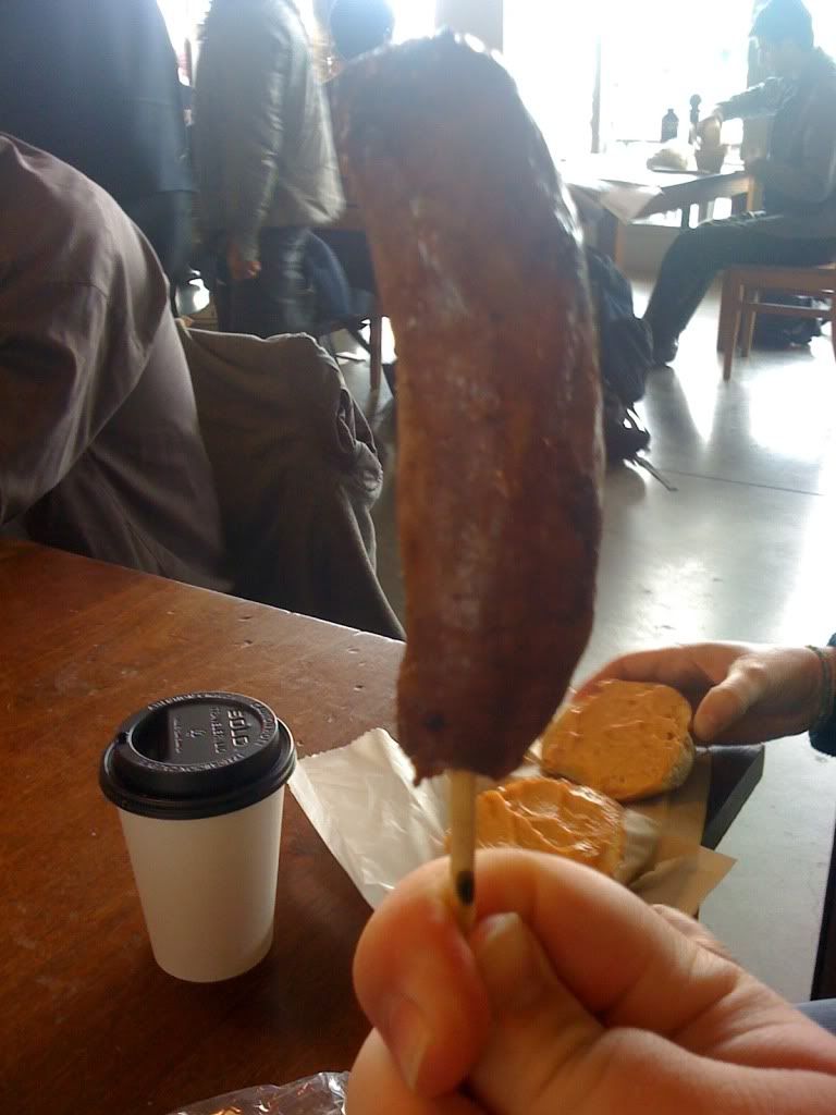 SAUSAGE ON A STICK!!!! SAUSAGE ON A STICK!!!!