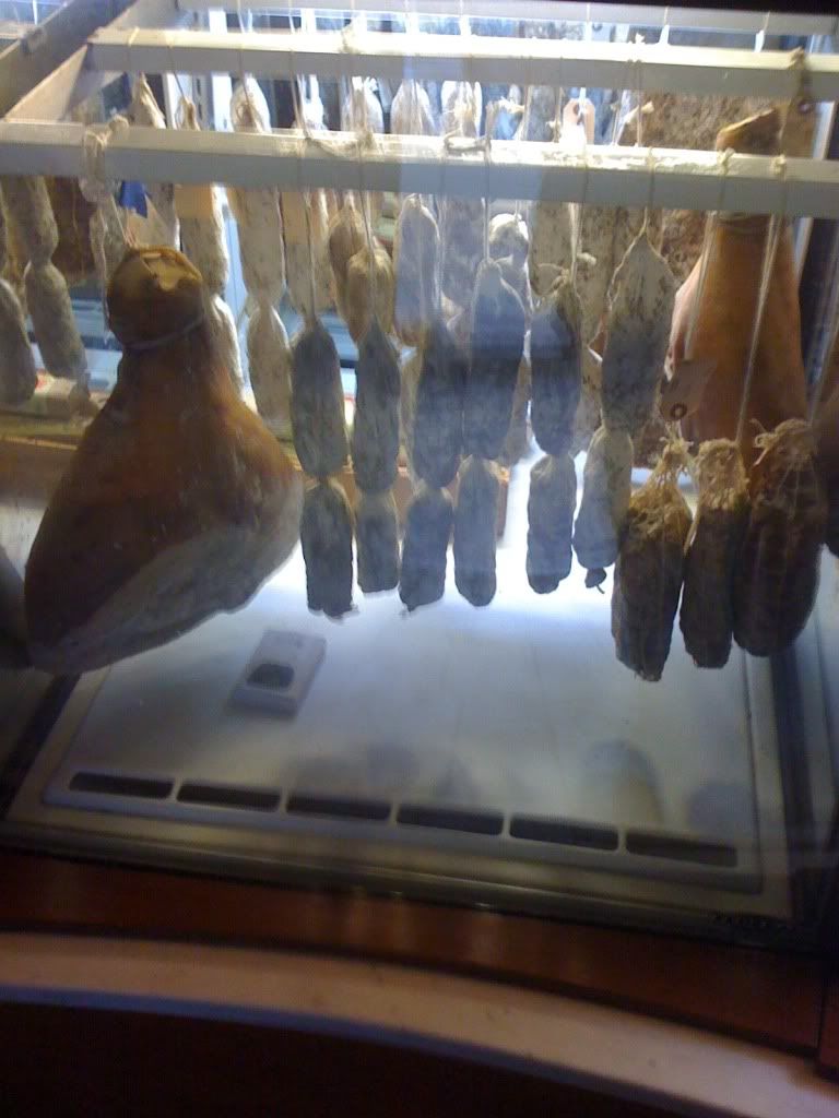 Hanging Meat. Hanging Meat.