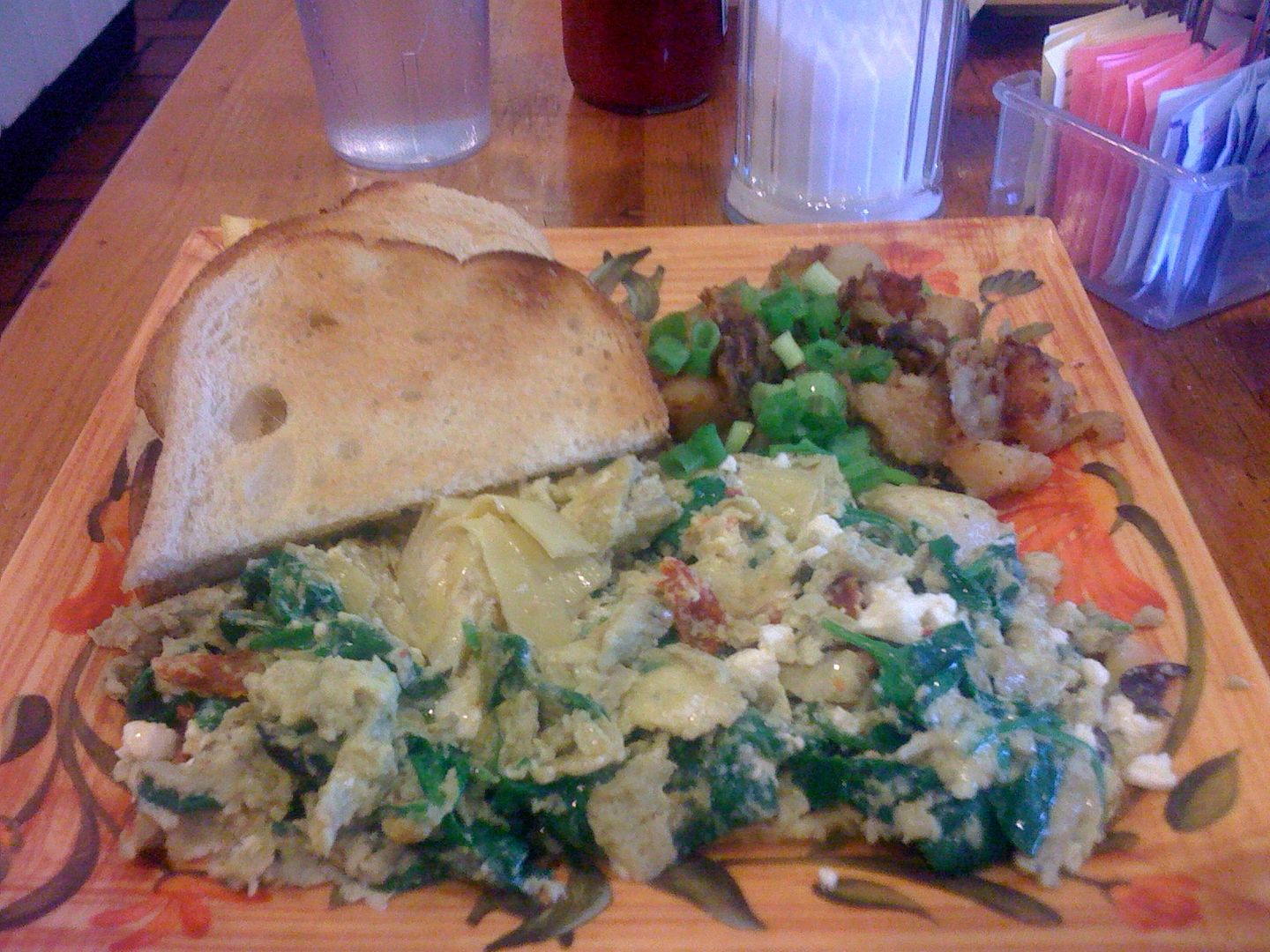 Greek Scramble from Easy Street Cafe in San Anselmo, CA Greek Scramble from Easy Street Cafe in San Anselmo, CA