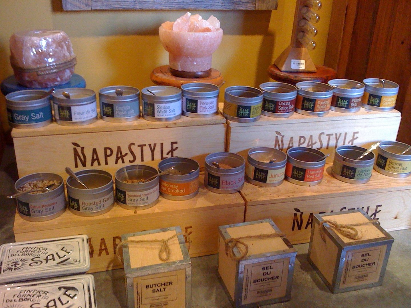 Salt Tasting Station in NapaStyle Salt Tasting Station in NapaStyle