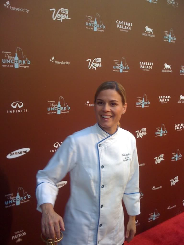 Chef Cat Cora on the Red Carpet of the 2010 Vegas Uncork'd Grand Tasting Chef Cat Cora on the Red Carpet of the 2010 Vegas Uncork'd Grand Tasting