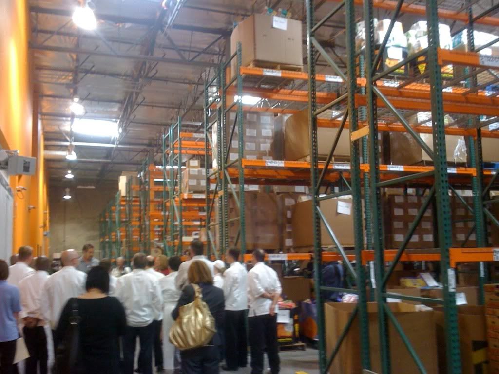 Chefs tour Dry Goods Warehouse at Three Square Chefs tour Dry Goods Warehouse at Three Square