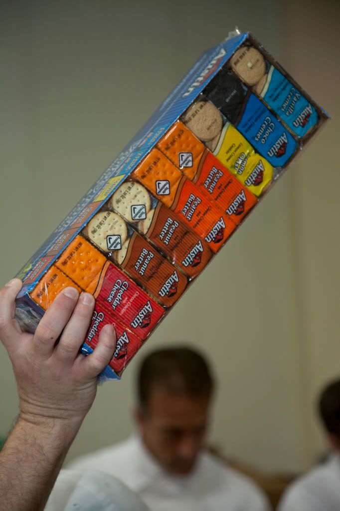Pack O' Crackers at Three Square Food Bank (photo by: Kevin Stout) Pack O' Crackers at Three Square Food Bank (photo by: Kevin Stout)