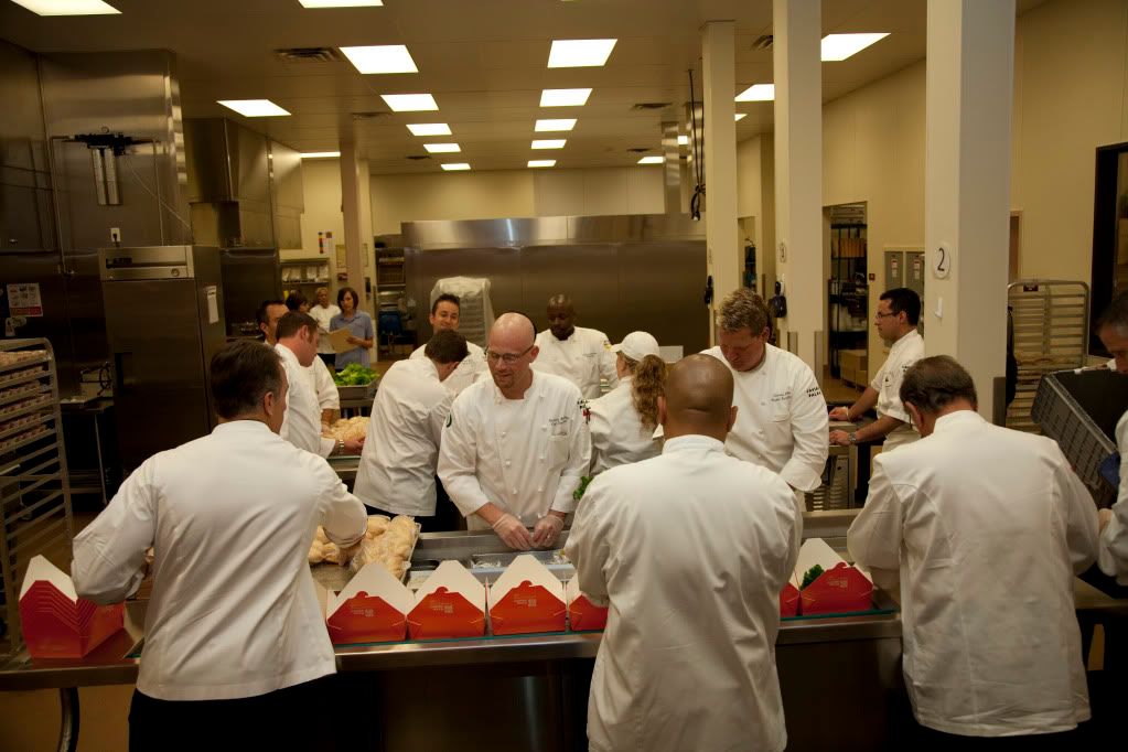 Chefs Boxing Up Meals for Kids at Three Square Food Bank (photo by: Kevin Stout) Chefs Boxing Up Meals for Kids at Three Square Food Bank (photo by: Kevin Stout)