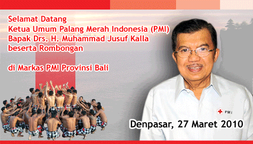 Kunjungan JK di PMI Bali