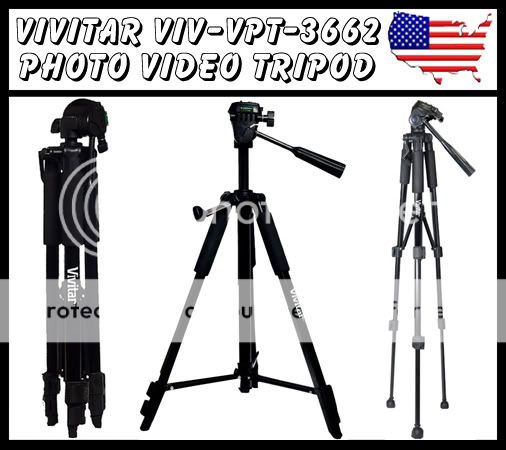   VIV VPT 3662 62 INCH PHOTO AND VIDEO TRIPOD 681066644751  