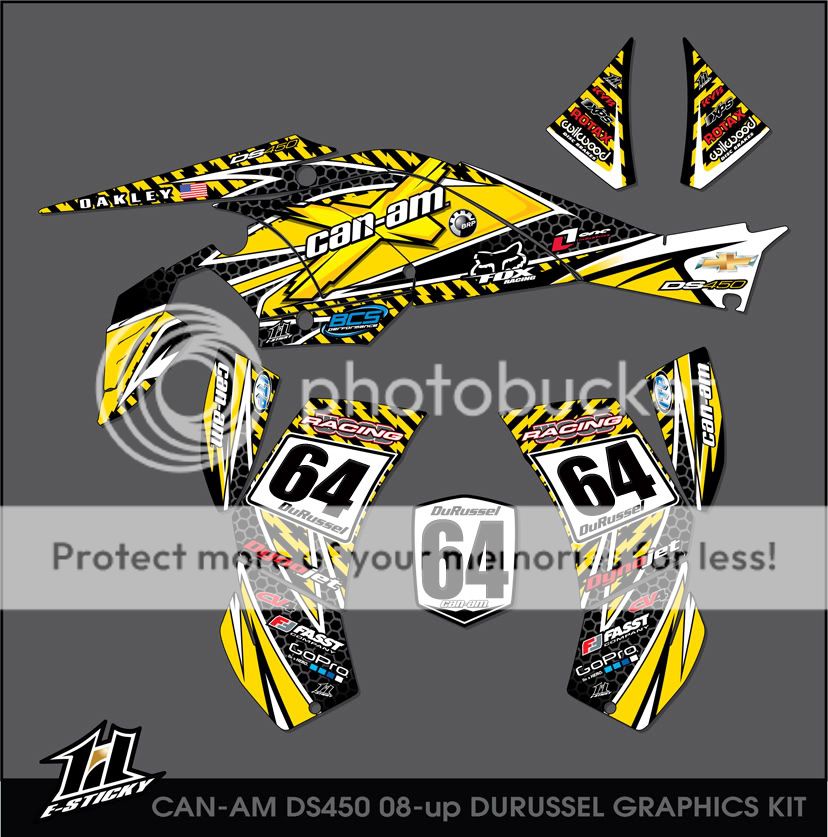 My graphics from E-Sticky - Can-Am DS-450 Forum :: DS450HQ.com