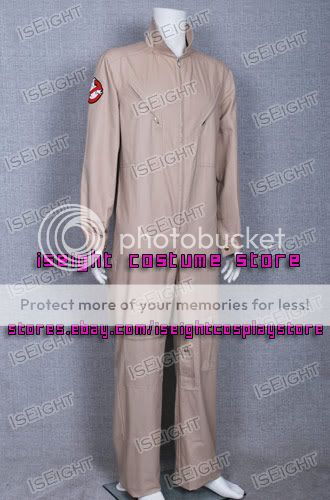 Ghostbusters Uniform Costume Jumpsuit Tailor Made Cotton Khaki Armband 