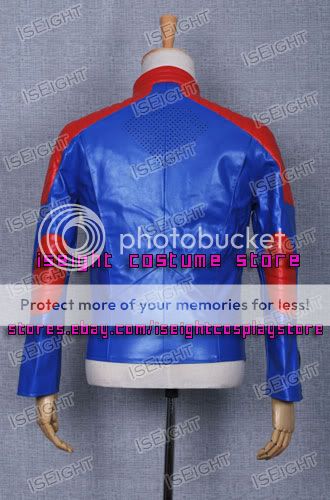 Smallville Costume Clark Kent Jacket Uniform Outfits Blue Leather 