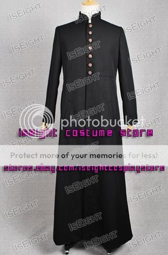   Cosplay Neo Black Trench Coat Costume Suit * Good Quality Tailor Made