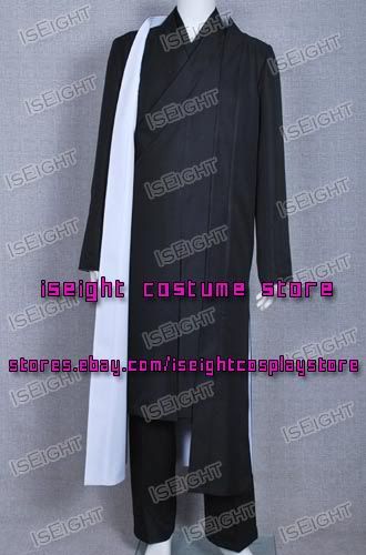 TRON Legacy Kevin Flynn Clu Costume Coat Pants Cape Robe Kimono 