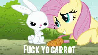 My little pony friendship is magic animation photo: angel angry tumblr_ll4xka8TO11qfewofo1_400.gif